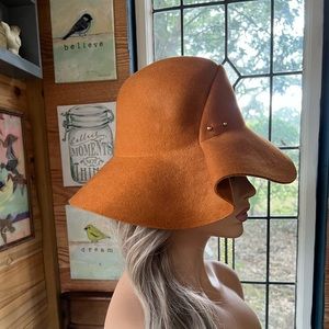 Chestnut Wide Brimmed Wool Rancher